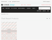 Tablet Screenshot of condedesign.com